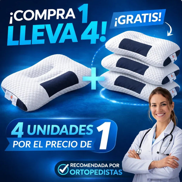 COMPRA 1 LLEVA 4: Almohadas Ortopédicas TechConfort 1